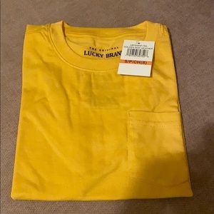Lucky Brand Boy’s Yellow T-Shirt (Size 8)